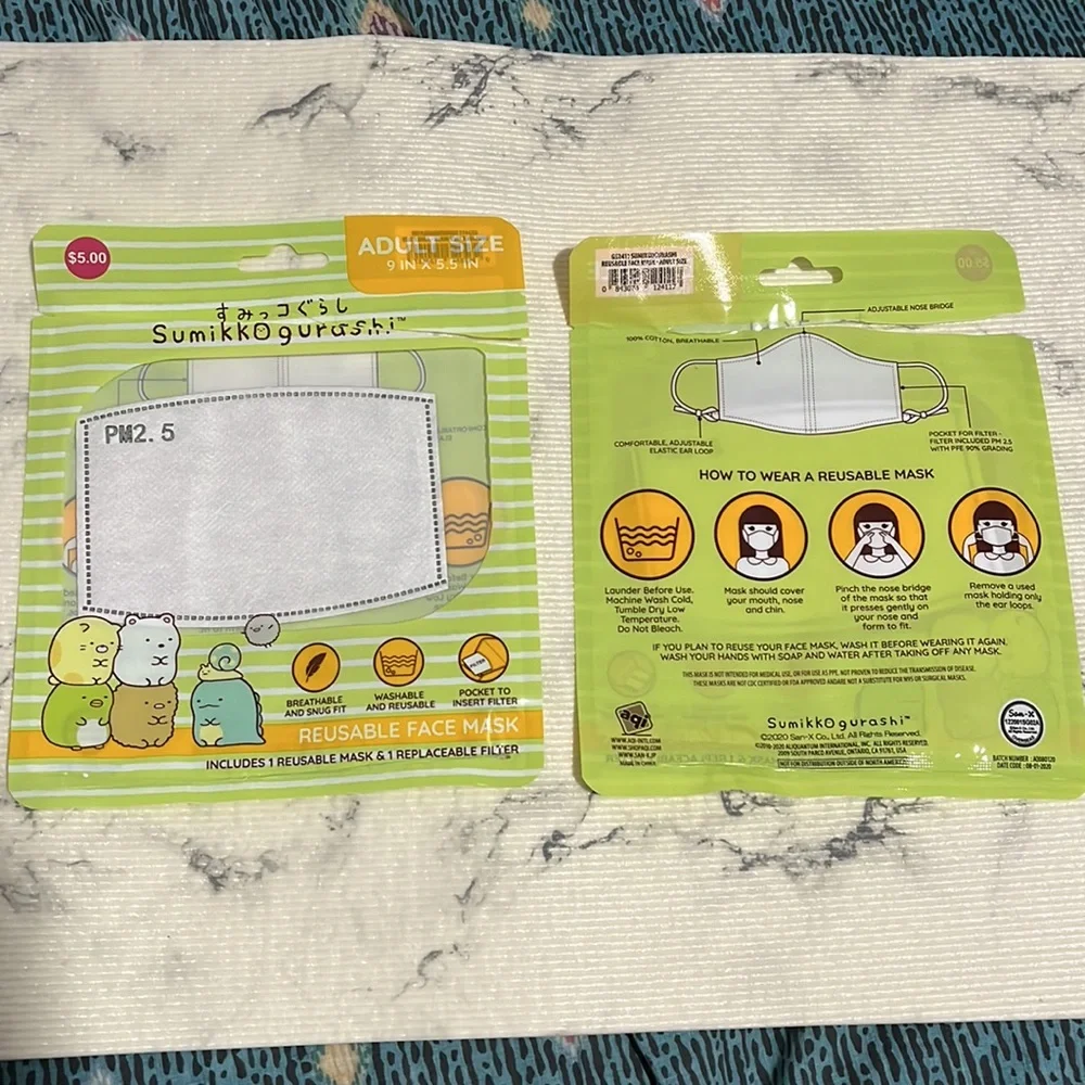 Sumikko Gurashi 2 Adult Size Face Mask